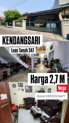 Dijual Rumah Kendangsari