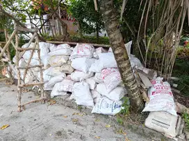 Tanah timbunan sudah dikarungin