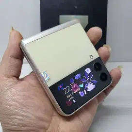 NO MINUS SAMSUNG GALAXY Z FLIP 3 5G CREAM 8/128 EX SEIN FULLSET NO MIN