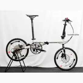 Sepeda Lipat 16+ MXL Jazz Silver 9s Hydraulic Disc by Tustelo.bike