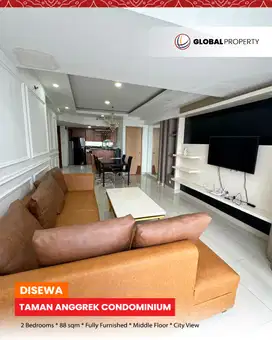 Disewa Fully Furnished, Taman Anggrek Condominium 2 Bed, Middle Floor