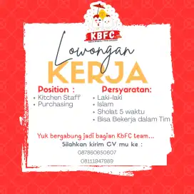 Dibutuhkan segera KBFC team