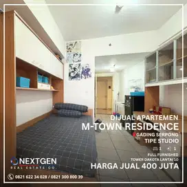 Dijual Apartemen M-Town Residence Tipe Studio Full Furnished