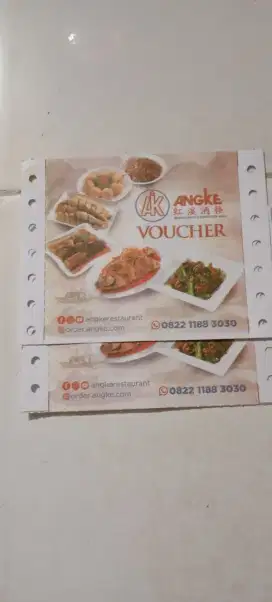 Voucher makan di Angke restoran