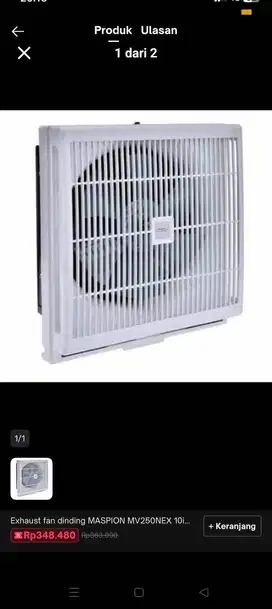 Exhaust Fan Maspion 10