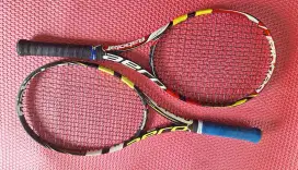 2 raket babolat aero siap pakai