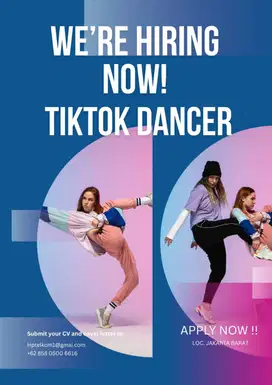 Lowongan TikTok Dance Talent – Dimanapun Kamu Berada!