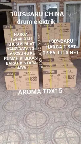 100%brTERMURAH DRUM ELEKTRIK AROMA TDX15 CHINA