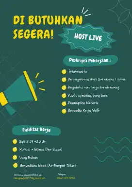 Host live streaming
