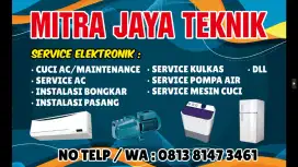 Service ac cuci ac pasang ac isi freon kulkas mesin cuci pompa Air