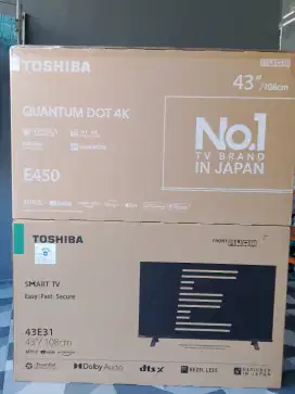 Toshiba smart tv 43 inch  43E31 fullHD & 43E45 QLED 4K