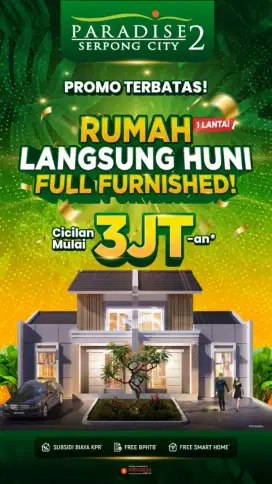 Hunian komersil dengan konsep Kota Mandiri baru 500Ha bersebelahan BSD