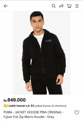 Puma hoodie sz L ori