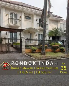 DIJUAL RUMAH LOKASI PREMIUM PONDOK INDAH JAKARTA SELATAN