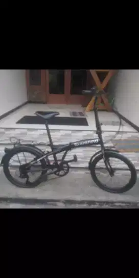 Sepeda Lipat BASIC DARSON 6 SPEED CUSTOM BAGUS  UK. 20 BSA NEGO