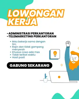 Lowongan kerja untuk cewe/cowo min ijazah smp
