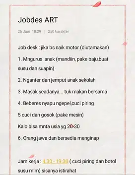 Loker ART Segera