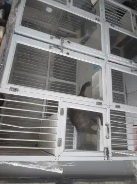Bismillah,kandang kucing alumunium 4 skat