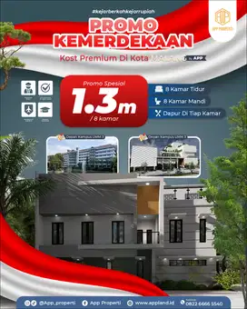Rumah Kost Premium Dekat Kampus UMM, Sebelah Fakultas Kedokteran