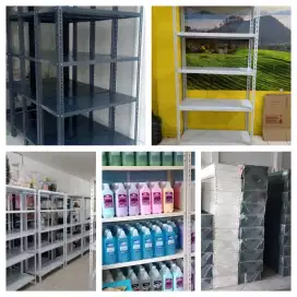 Rak besi siku lubang  Tebal 
5 & 4 susun 100x40x200cm .Bayar COD.Kokoh