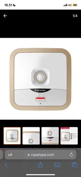 Dijual water heater ariston 15Liter
