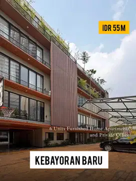 KEBAYORAN BARU 6 UNITS APARTMENT HOUSE + 1 PRIVAT OFFICE FULLY FURNISH