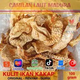 Cemilan Viral Kaya Kolagen Renyah Gurih Rambak Kulit Ikan Kakap Asli