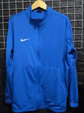 Jaket running Nike biru size L to XL
