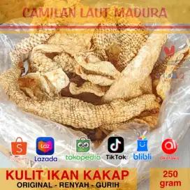 Teman Santai Cocok Buat Oleh-oleh Kerupuk Kulit Ikan Kakap Asli Alami