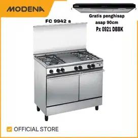 Kompor oven freestanding modena fc 9942 s 90cm
