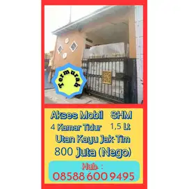 Termurah, Akses Mobil, Utan Kayu Jaktim, SHM, 800 Jt, Nego Sampai Deal