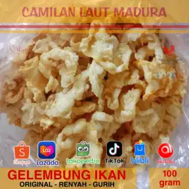 Hipio Gelembung Perut Ikan Goreng Renyah Gurih Bebas Gluten Kerupuk