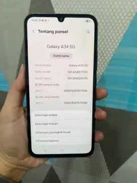 Samsung A34 5g ram 8/128gb resmi sein