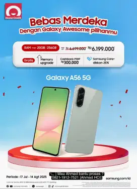 Promo Samsung Galaxy A56 5G Home Credit – DP mulai dari 0%