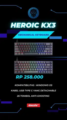 Keyboard mechanical REXUS HEROIC KX3