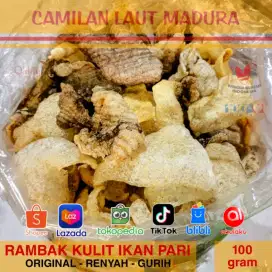 Rambak Kulit Ikan Pari Asli Alami Tanpa Tepung Bebas Gluten