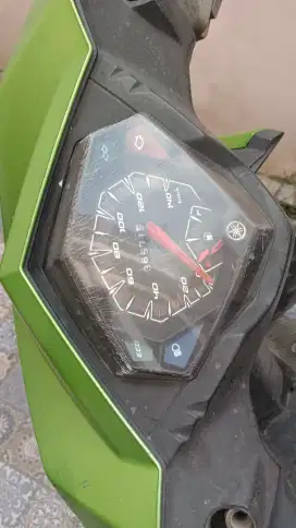 Yamaha Mio M3 hijau jalan2