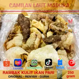 Camilan Laut Madura Kerupuk Rambak Kulit Ikan Kakap Renyah Gurih Asli