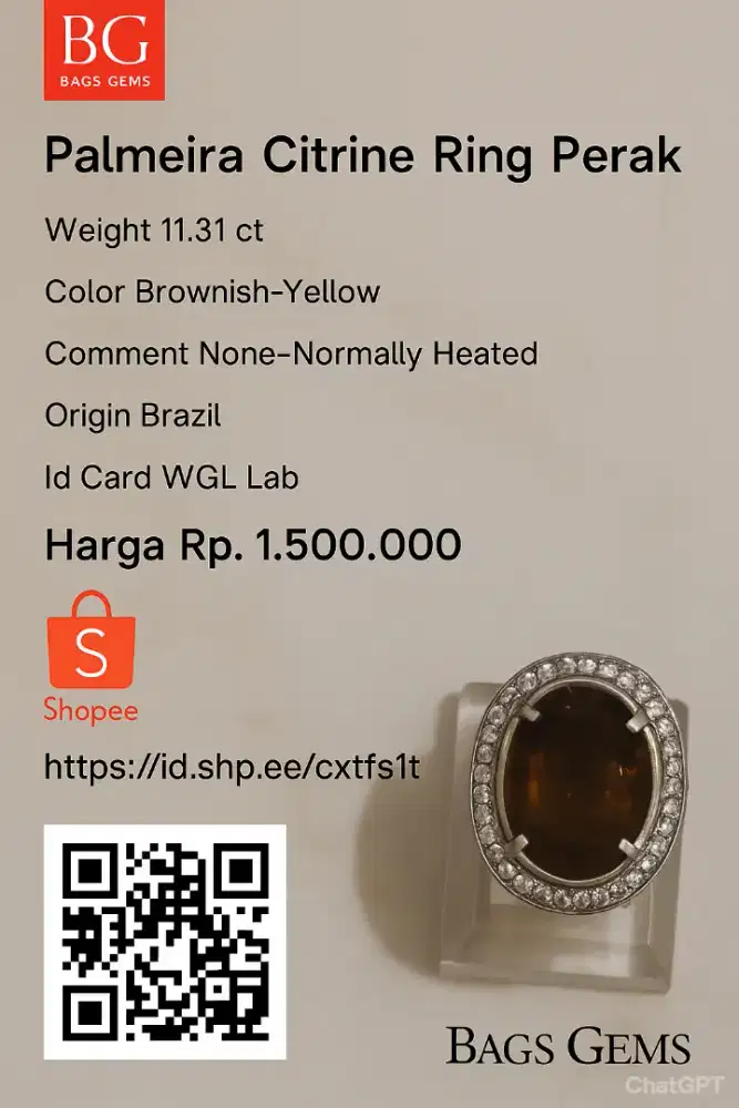 Palmeira Citrine (Quartz)