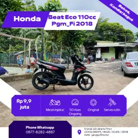 Honda Beat Eco 110cc Pgm_Fi Tahun 2018 pajak Off