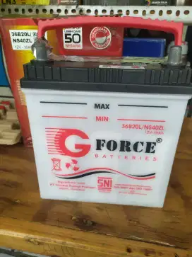 Aki Basah G FORCE NS40ZL 35Ah utk mobil Calya,Sigra,Agya,Ayla,Brio,dsb
