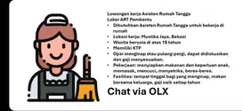 Loker Pembantu Bekasi Lowongan Kerja ART Asisten Rumah Tangga