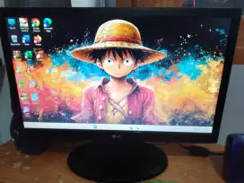 Monitor LED 19 inch merk LG 19m38a mulus tanpa minus