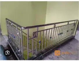 Spesialis Stainless Steel:-Railing Tangga-Balkon-Pagar-Pintu-Dll.