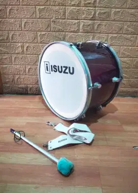 Bass drumband ukuran 16inc