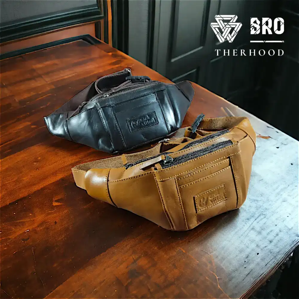 waistbag sling bag original kulit sapi asli