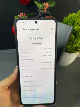 SAMSUNG Z FLIP 6 RAM 8/512GB ORIGINAL SEIN NORMAL 

TAMPILAN MEWAH