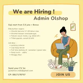 Dibutuhkan segera Admin Live Streaming