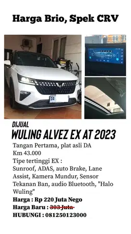HARGA BRIO SPEK CRV