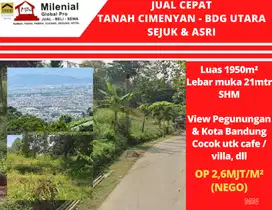 Jual Cepat Tanah Berudara Sejuk dan Asri Cimenyan - Bandung Utara